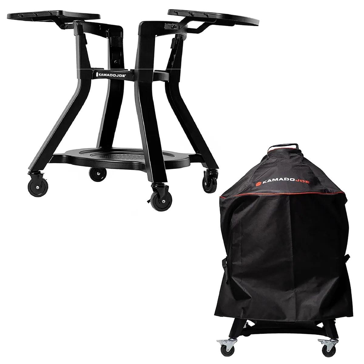 Joe Jr® Cart with Side Shelves plus Full-Length Cover Bundle