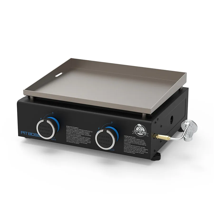 2 Burner Tabletop Griddle w/ Cover